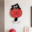 Cartoon Cat Wall Clock With Swinging Tail, 5 Fun Cat Designs