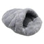Tunnel Style Cat Sleeping Nest with Fleecy Hood