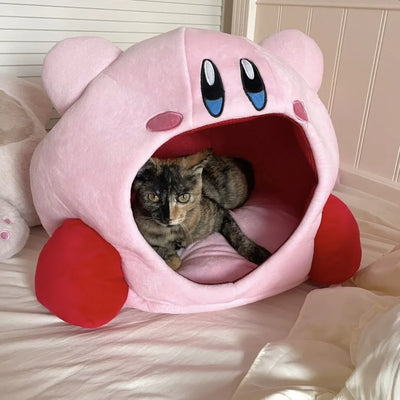 Cozy Plush Cat Bed | Ultra-Soft Kawaii Nest for Calming Sleep