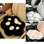 Cat Paw Office Chair Cushion, Pink Plush Toe Bean Seat Pad