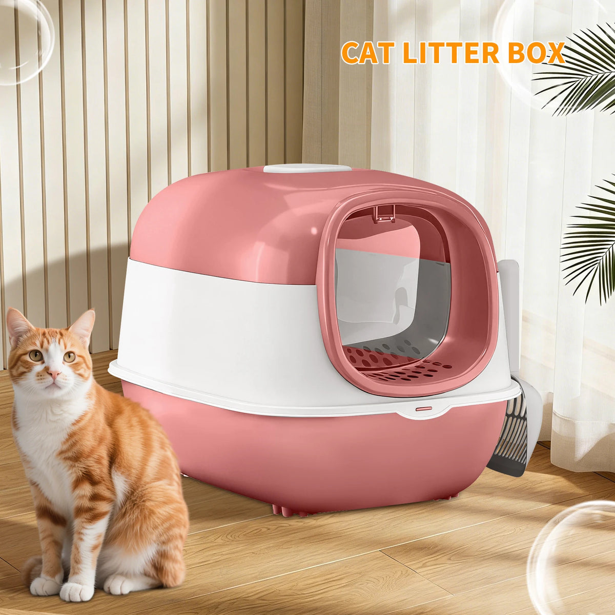 Large Cat Litter Box, Enclosed or Stainless Steel Open Style for Multi-Cat Homes