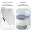 Large 3.8 L Gravity Cat Water Dispenser and Food Feeder, Speckled Base