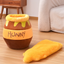 Honey Jar Cat Bed, Semi-Enclosed Cave with Soft Mat