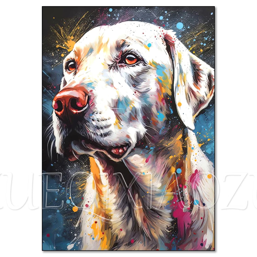 Colorful Lion Diamond Painting Kit, 5D Full Drill Big Cat Art