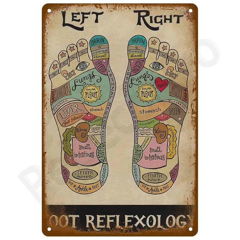 Retro Metal Tin Sign, 8 x 12 Inch Vintage Wall Plaque