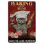 Cats and Wine Vintage Metal Sign, 8 x 12 Inch Bar Wall Decor