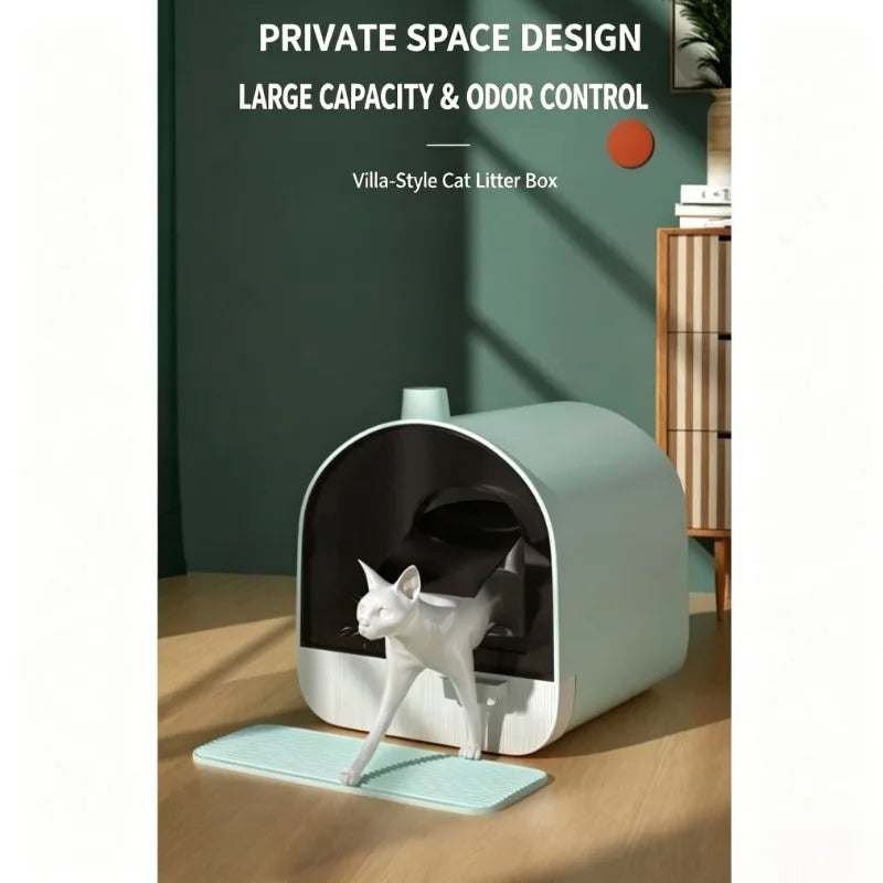 Katzentoilette mit Kapuze