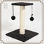 Basic Kitten Scratching Post With Top Perch and Two Hanging Ball Toys