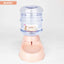 Large 3.8 L Gravity Cat Water Dispenser and Food Feeder, Speckled Base