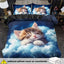 Bettbezug mit Katzenmuster