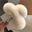 Large Plush Hair Claw Clip, Fuzzy Winter Hair Clip for Women