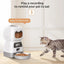 3.5L Automatic Cat Feeder With Timer, Stainless Steel Bowl and Voice Recorder