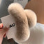 Large Plush Hair Claw Clip, Fuzzy Winter Hair Clip for Women