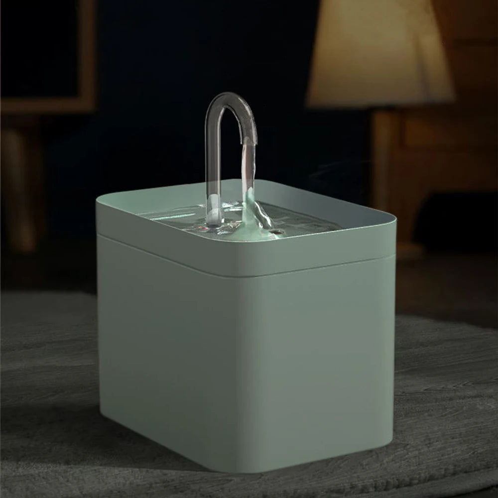 Faucet Cat Water Fountain, 1.5L Two-Tone Fountain With 3 Flow Levels