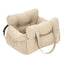 Cat Car Bed with Safety Belt and Washable Cushioned Bed