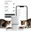 6L Wi-Fi Automatic Cat Feeder With Dual Bowls, App-Controlled Food Dispenser
