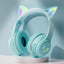 EOENKK Cat Wallet Bluetooth Headphones – Wireless Over-Ear Headset with 40mm Drivers, Memory Foam, Mic & Voice Assistant