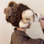 Large Plush Hair Claw Clip, Fuzzy Winter Hair Clip for Women