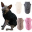Knit Sphynx Cat Sweater in Solid Colors, Warm Winter Pullover XS to XXL