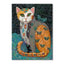 Gustav Klimt Style Cat Canvas Print, Decorative Cat Wall Art