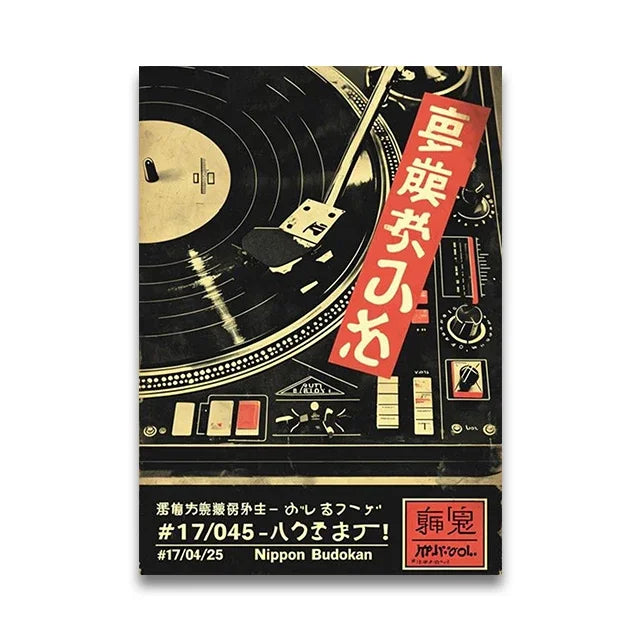 Affiches antiques d’aquarelle de chat japonais