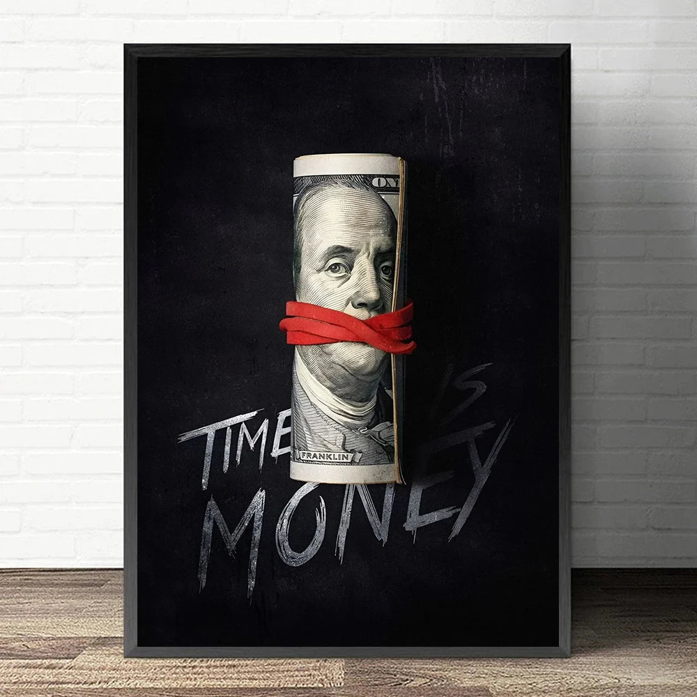 Mindset Is Everything Lion Poster, Motivational Canvas Print