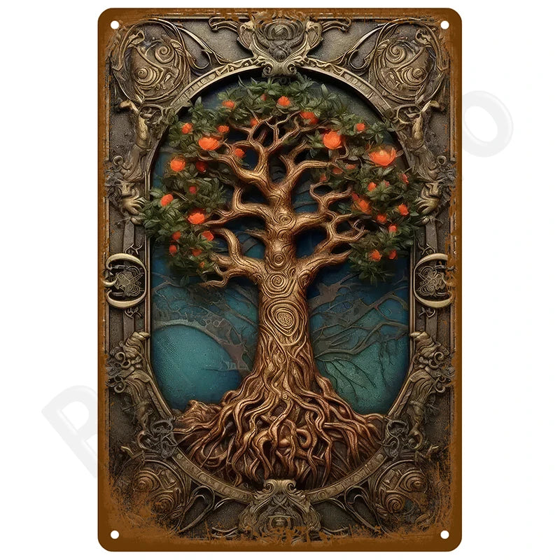 Retro Metal Tin Sign, 8 x 12 Inch Vintage Wall Plaque
