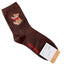 Cute Cartoon Bear Socks for Women, Cotton Blend Ankle Socks