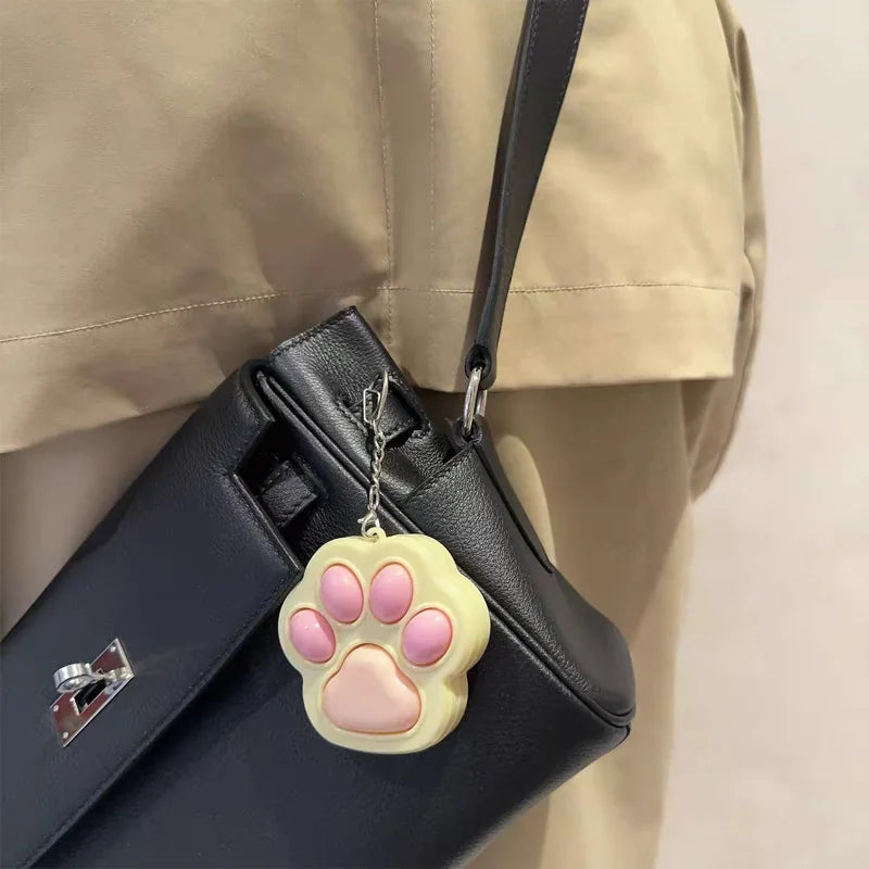 Cat Paw Clicker Fidget Keychain, Clicky Desk Fidget for Adults
