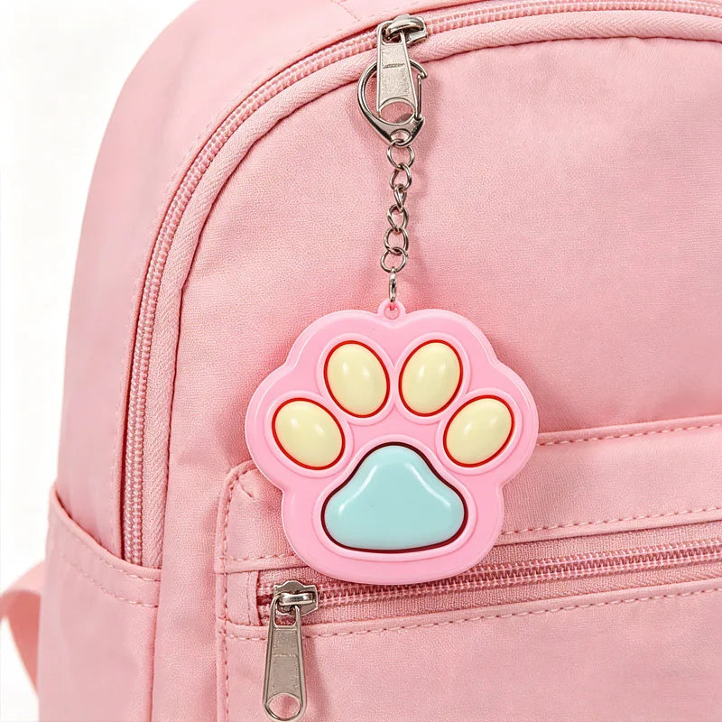 Cat Paw Clicker Fidget Keychain, Clicky Desk Fidget for Adults
