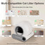 Smart Automatic Cat Litter Box – Self-Cleaning WiFi Litter Box with Odor Control, Weight Sensors & Large Waste Capacity