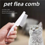 Fine-Tooth Cat Flea Comb, Stainless Steel Teeth, Small or Medium