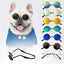 Cat Sunglasses Vintage Round Glasses for Pet Photos and Costumes