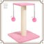 Basic Kitten Scratching Post With Top Perch and Two Hanging Ball Toys
