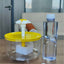 Clear Flower Cat Water Fountain, 1.5L USB Fountain With Adjustable Flow