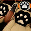 Cat Paw Office Chair Cushion, Pink Plush Toe Bean Seat Pad