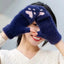 Fluffy Cat Claw Gloves for Women, Short Half-Finger Winter Gloves
