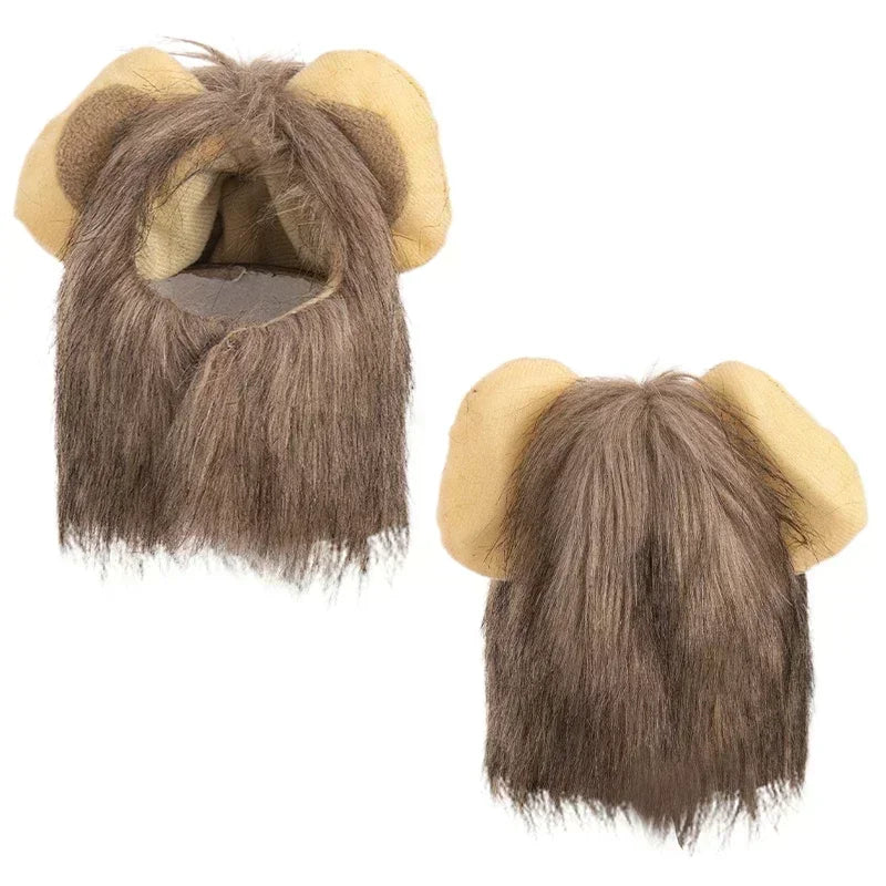 Lion Mane Wig for Cats, Funny Photo Prop for Social Media and Holiday Cards
