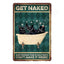 Oh My Eyes Black Cat Sign, Funny Bathroom Gift for Cat Owners