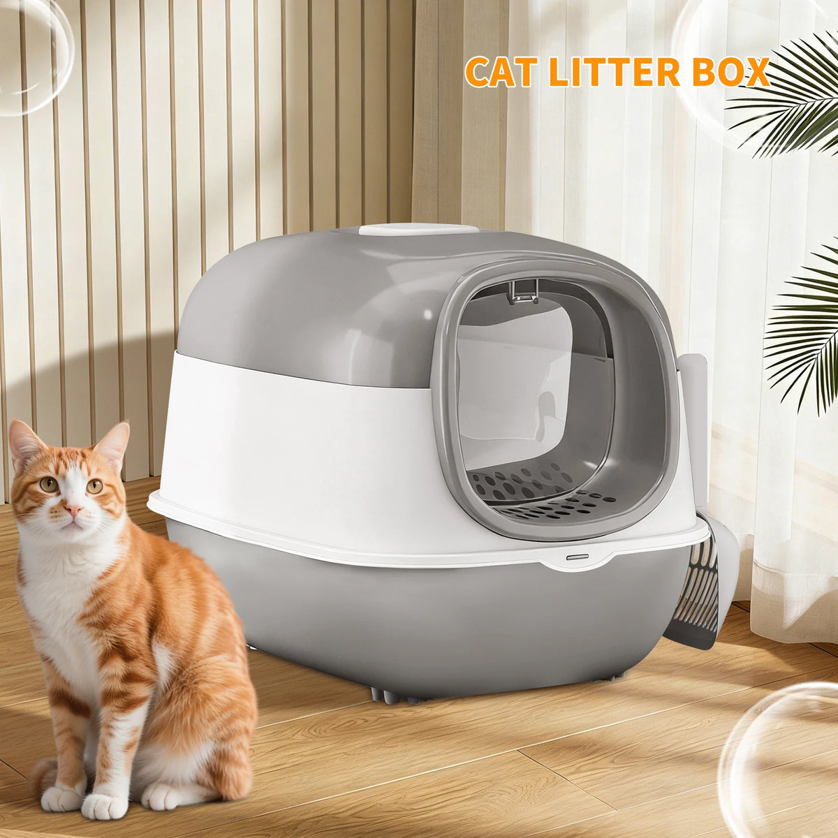 Large Cat Litter Box, Enclosed or Stainless Steel Open Style for Multi-Cat Homes