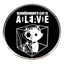 Schrodinger’s Cat Enamel Pin, Funny Physics Cat Badge