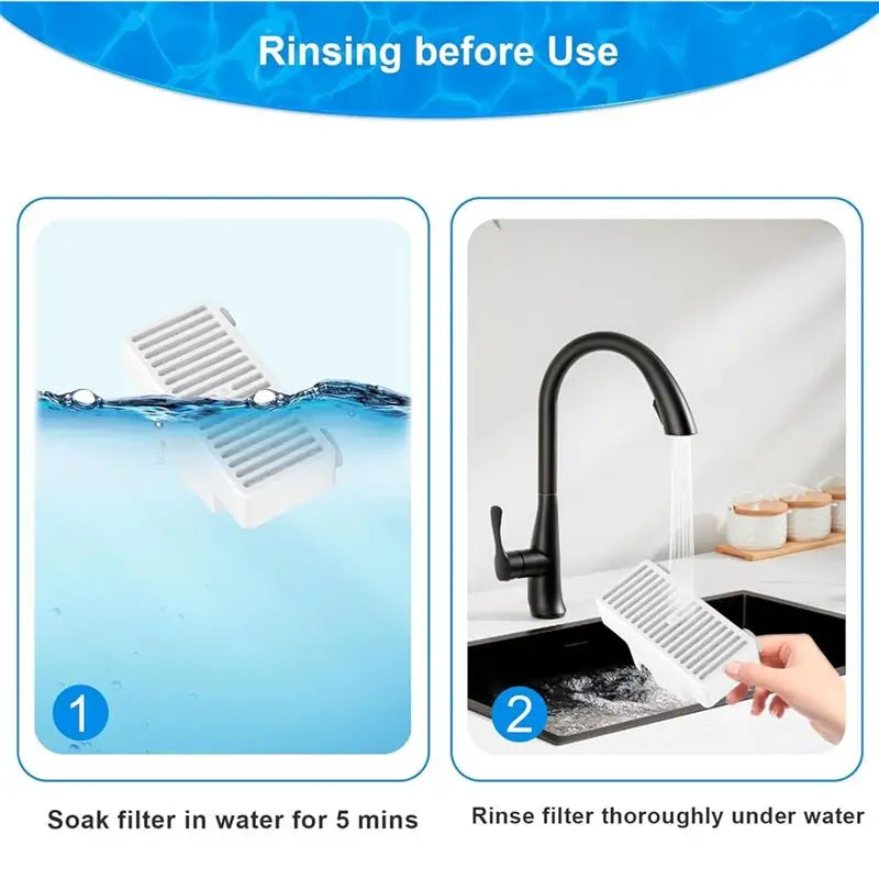 Replacement Cat Fountain Filters Compatible With Pioneer Pet Vortex and Swan, 3 or 6 Pack
