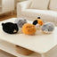 Lifelike Black Cat and Siamese Kitten Plush, 13 cm Lying Cat Doll