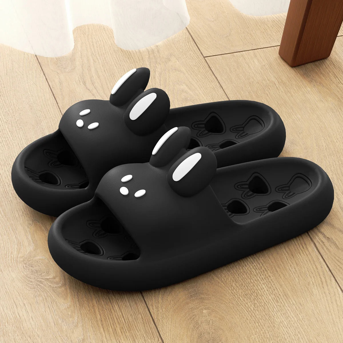 Cartoon Bathroom Slides with Drainage Holes, Quick-Dry EVA