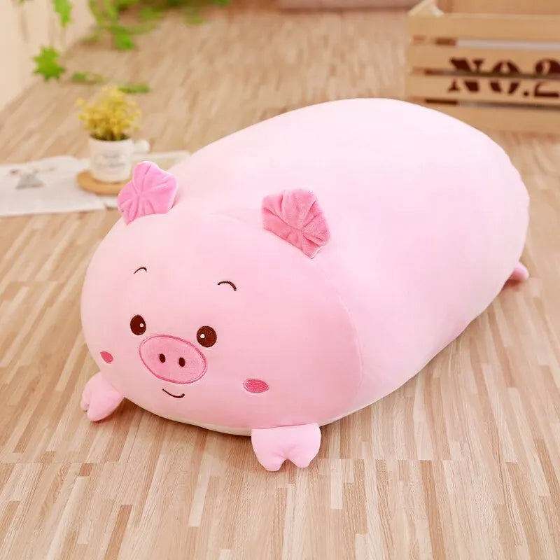 Squishy Cat Plush Pillow in 28 cm or 60 cm, Soft Calico Cat Cushion