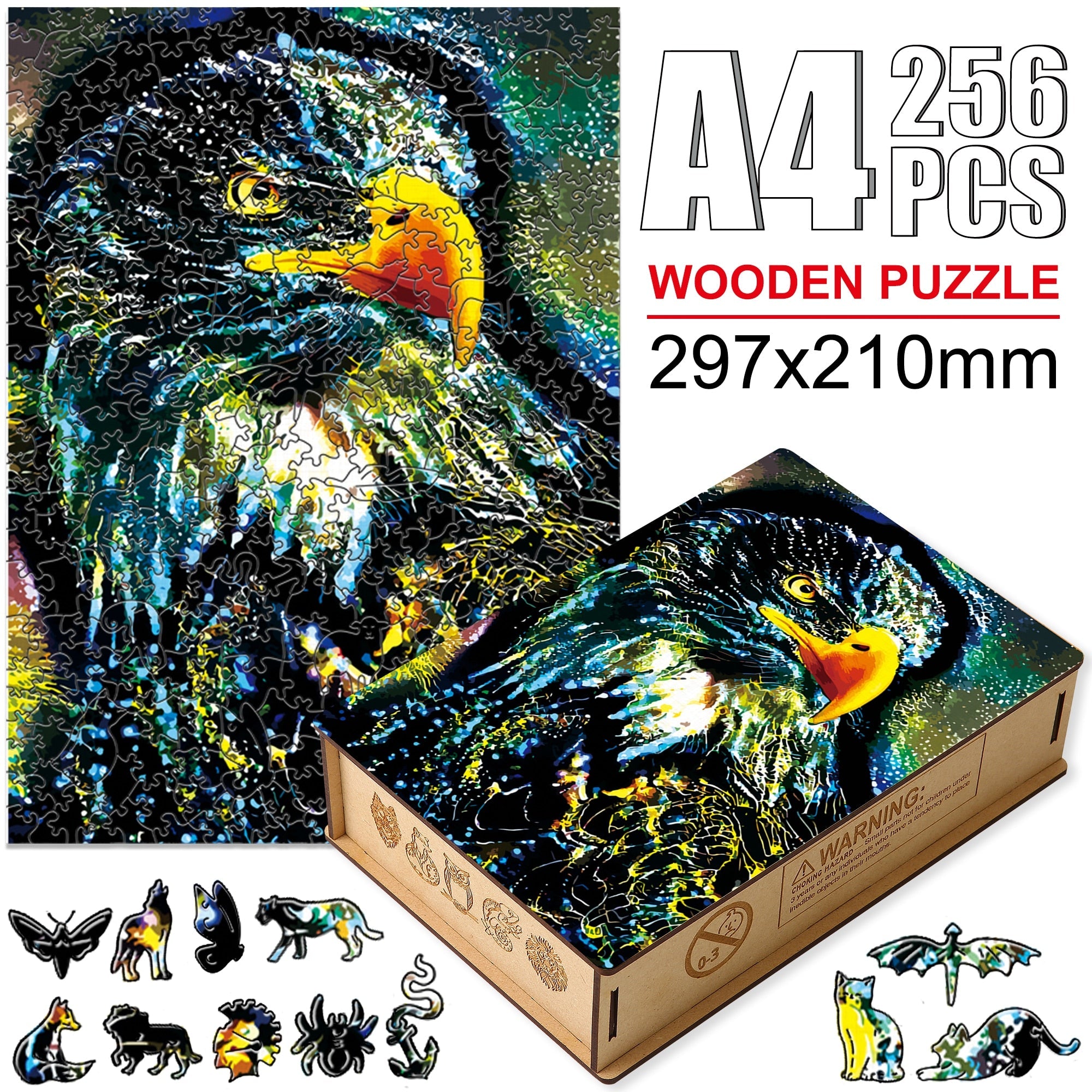 Animal Puzzles - Eagle (A4 - 256pcs)