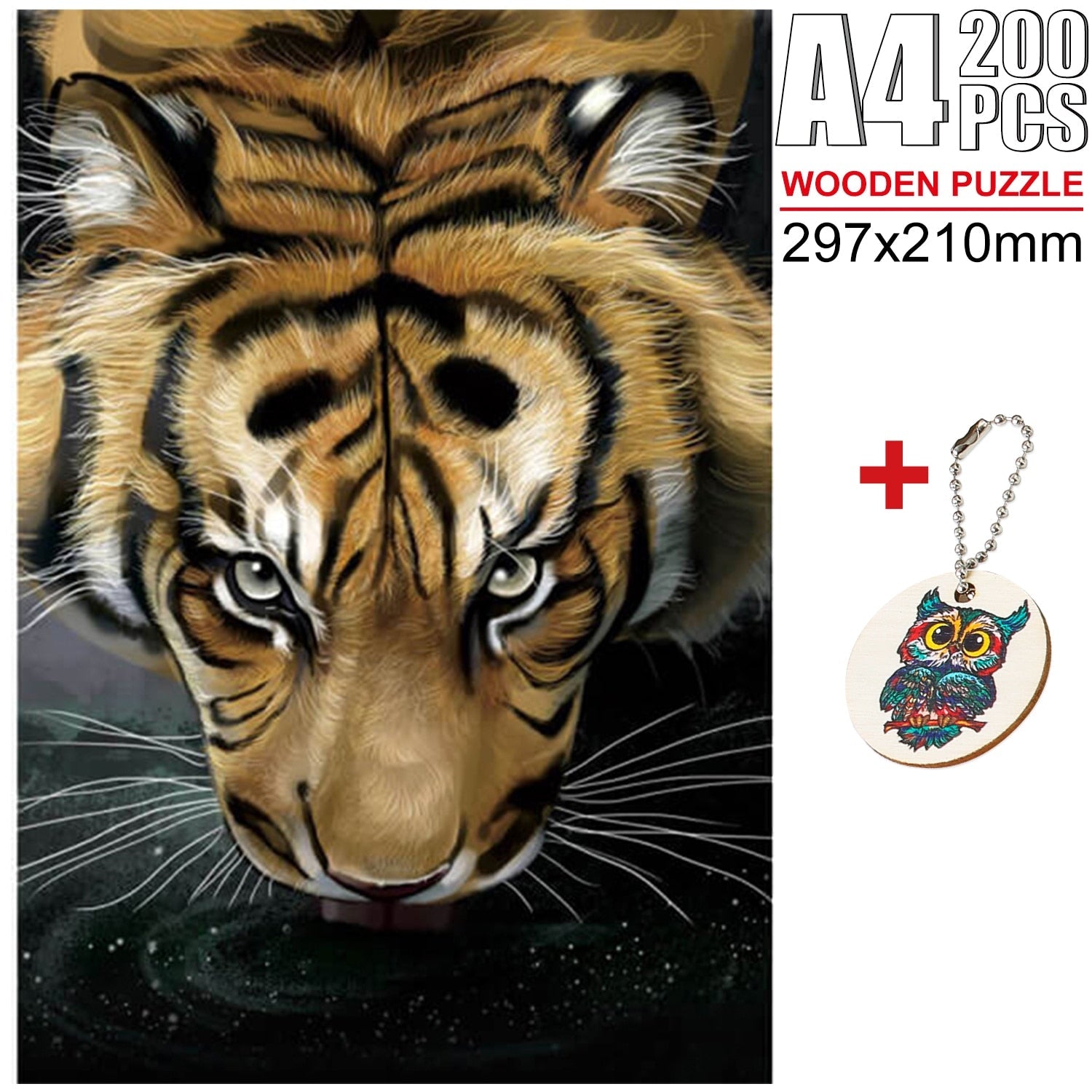 Animal Puzzles - Tiger (A4 - 200pcs)
