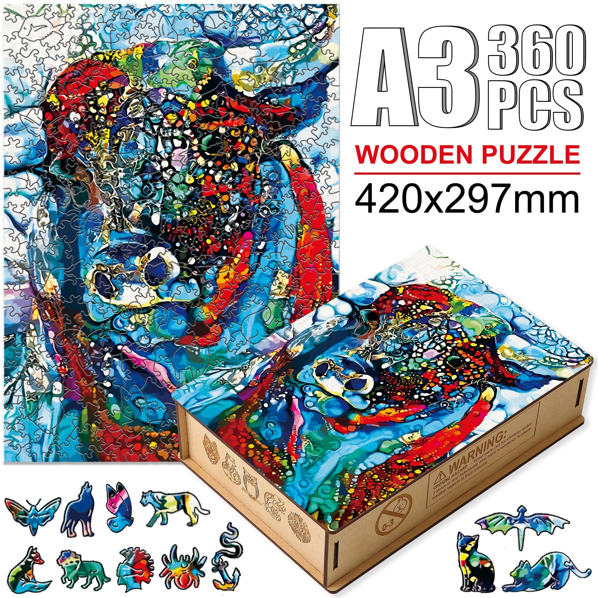 Animal Puzzles - Buffalo (A3 - 360pcs)
