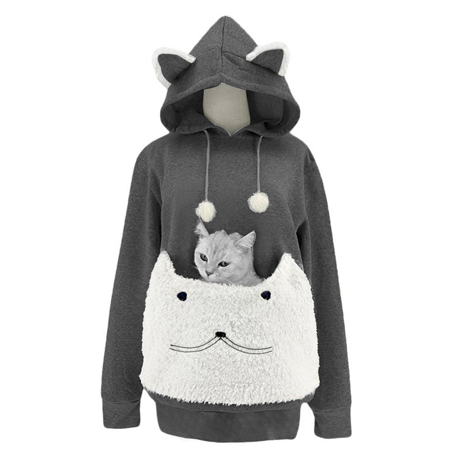 Big Cat hoodie Pouch