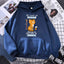 Black Cat Hoodie - Dark Blue / S
